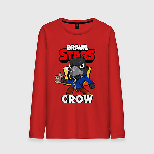 Мужской лонгслив BRAWL STARS CROW / Красный – фото 1