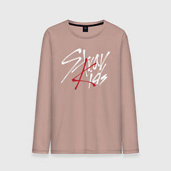 Лонгслив хлопковый мужской Stray Kids, цвет: пыльно-розовый
