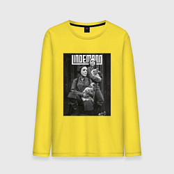 Лонгслив хлопковый мужской Lindemann цвета желтый — фото 1