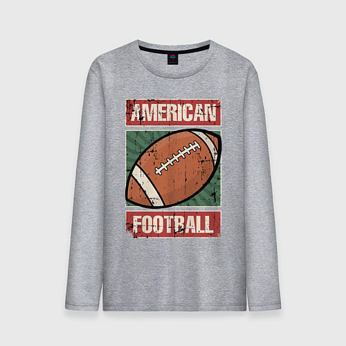 Мужской лонгслив Football / Меланж – фото 1
