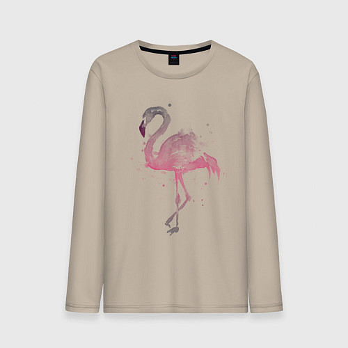 Мужской лонгслив Flamingo / Миндальный – фото 1