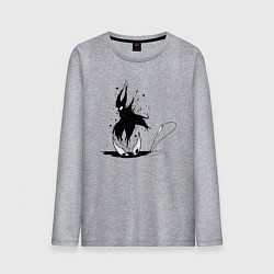 Лонгслив хлопковый мужской Hollow Knight, цвет: меланж