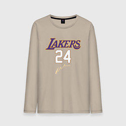 Лонгслив хлопковый мужской LA LAKERS, цвет: миндальный