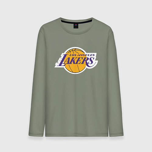 Мужской лонгслив LA LAKERSспина / Авокадо – фото 1