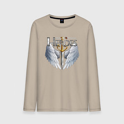 Лонгслив хлопковый мужской Heroes of Might and Magic, цвет: миндальный
