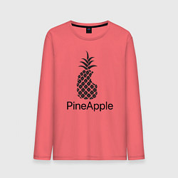 Лонгслив хлопковый мужской PineApple, цвет: коралловый