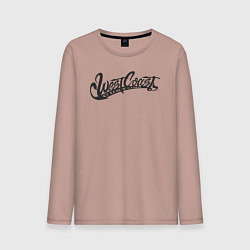 Лонгслив хлопковый мужской West Coast Customs, цвет: пыльно-розовый
