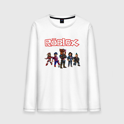 Мужской лонгслив ROBLOX / Белый – фото 1