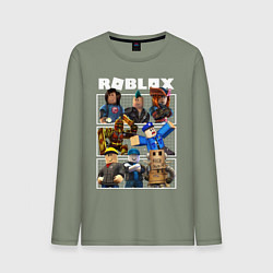 Лонгслив хлопковый мужской ROBLOX, цвет: авокадо