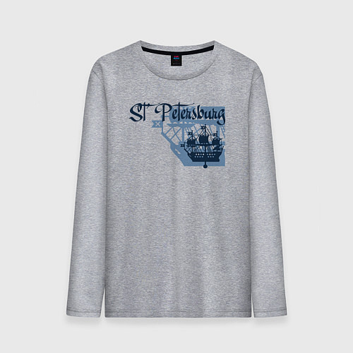 Мужской лонгслив St'Petersburg / Меланж – фото 1