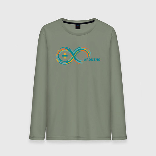 Мужской лонгслив Arduino / Авокадо – фото 1
