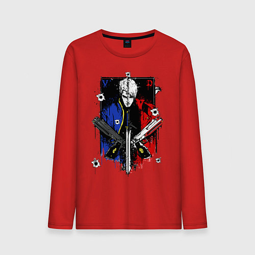 Мужской лонгслив DMC / Красный – фото 1