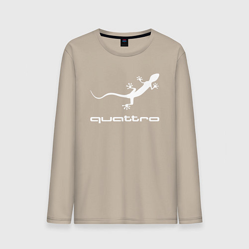 Мужской лонгслив AUDI / Миндальный – фото 1