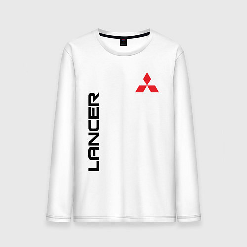 Мужской лонгслив MITSUBISHI LANCER / Белый – фото 1