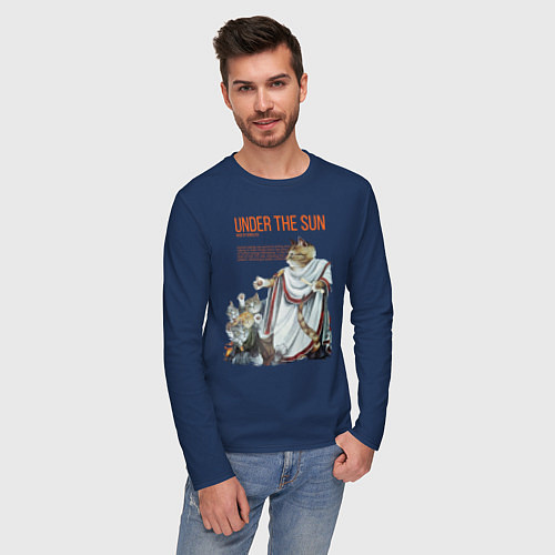 Мужской лонгслив Under the Sun / Тёмно-синий – фото 3