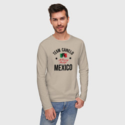 Лонгслив хлопковый мужской Team Canelo, цвет: миндальный — фото 2
