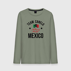 Лонгслив хлопковый мужской Team Canelo, цвет: авокадо