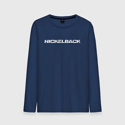 Лонгслив хлопковый мужской Nickelback, цвет: тёмно-синий
