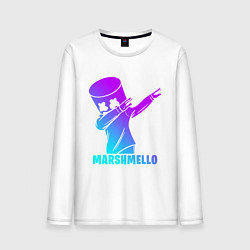 Лонгслив хлопковый мужской MARSHMELLO, цвет: белый