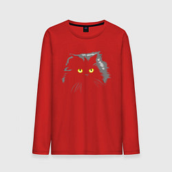 Мужской лонгслив Грозовой, кошак пушистый
