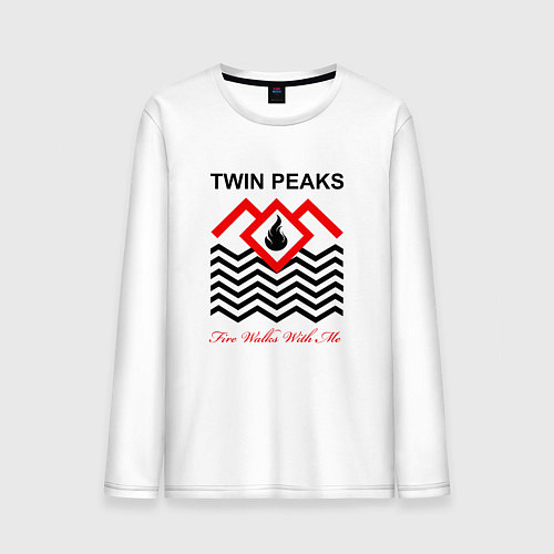 Мужской лонгслив Twin Peaks / Белый – фото 1