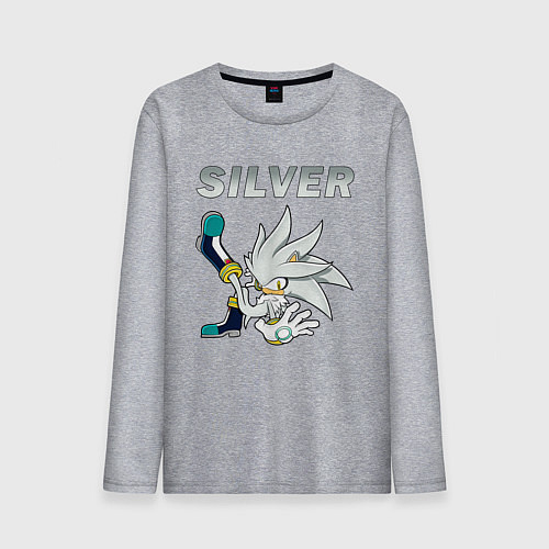 Мужской лонгслив SONIC Silver / Меланж – фото 1