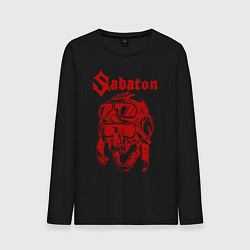 Лонгслив хлопковый мужской Sabaton, цвет: черный