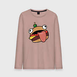 Лонгслив хлопковый мужской Fortnite Burger, цвет: пыльно-розовый