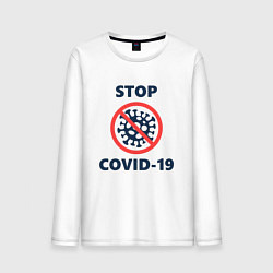 Мужской лонгслив STOP COVID-19