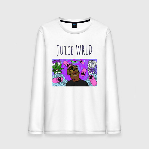 Мужской лонгслив Juice WRLD / Белый – фото 1