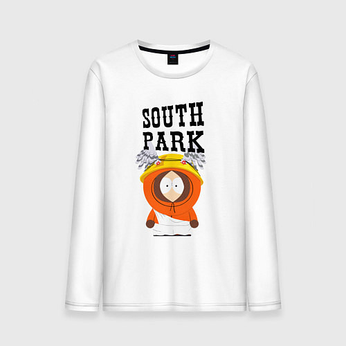 Мужской лонгслив South Park Кенни / Белый – фото 1