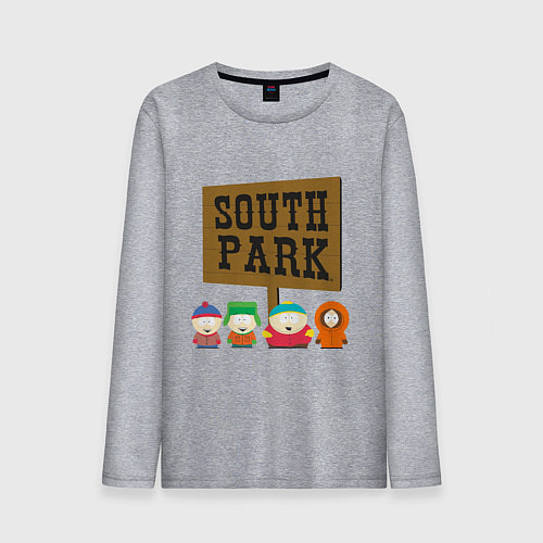 Мужской лонгслив South Park / Меланж – фото 1