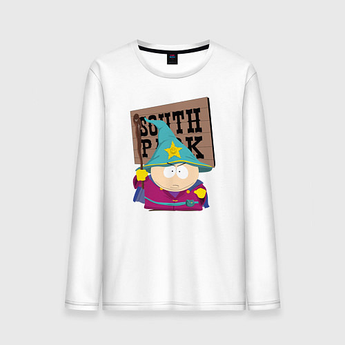 Мужской лонгслив ЮЖНЫЙ ПАРК / Белый – фото 1