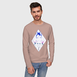 Лонгслив хлопковый мужской BoJack Horseman, цвет: пыльно-розовый — фото 2