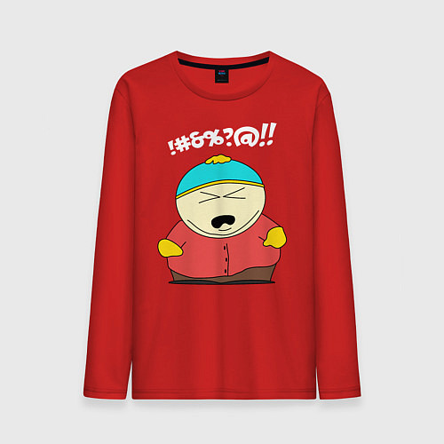 Мужской лонгслив South Park, Эрик Картман / Красный – фото 1