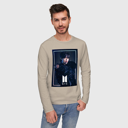 Мужской лонгслив BTS Black Swan / Миндальный – фото 3