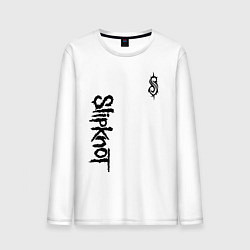 Лонгслив хлопковый мужской SLIPKNOT, цвет: белый