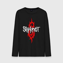 Лонгслив хлопковый мужской SLIPKNOT, цвет: черный