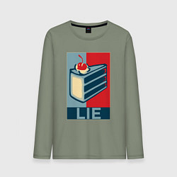 Лонгслив хлопковый мужской PORTAL, цвет: авокадо