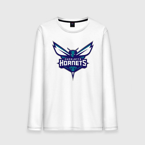 Мужской лонгслив Charlotte Hornets 1 / Белый – фото 1