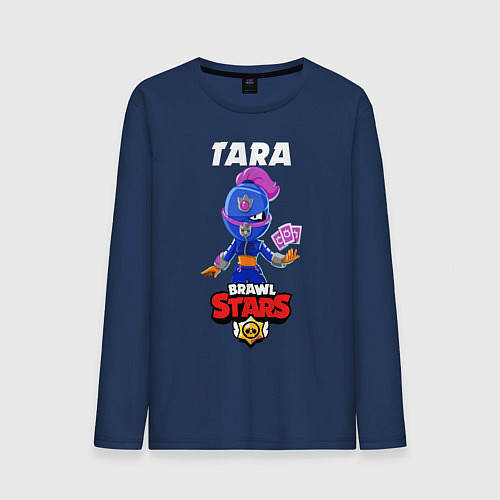 Мужской лонгслив BRAWL STARS TARA / Тёмно-синий – фото 1