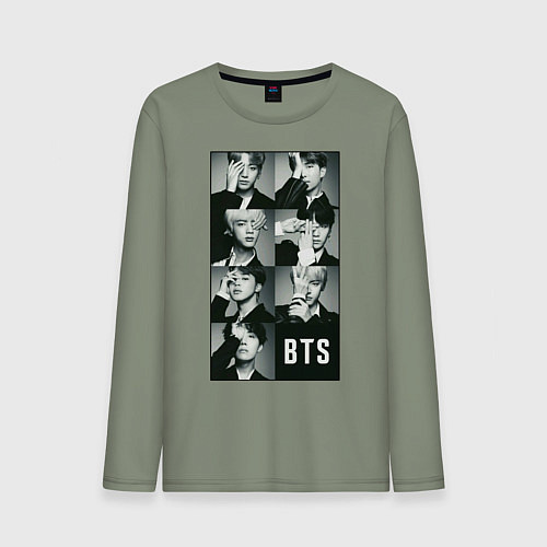 Мужской лонгслив BTS / Авокадо – фото 1