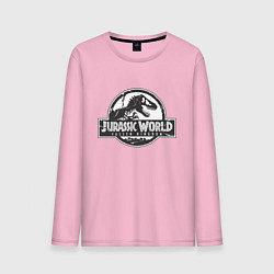 Лонгслив хлопковый мужской Jurassic World цвета светло-розовый — фото 1