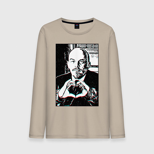 Мужской лонгслив Ленин Oko / Миндальный – фото 1