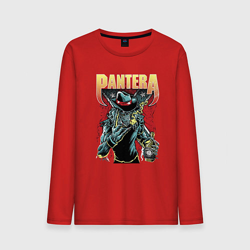 Мужской лонгслив Pantera / Красный – фото 1