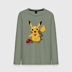 Мужской лонгслив Пикачу