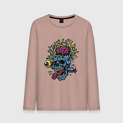 Мужской лонгслив The explosion of the brain