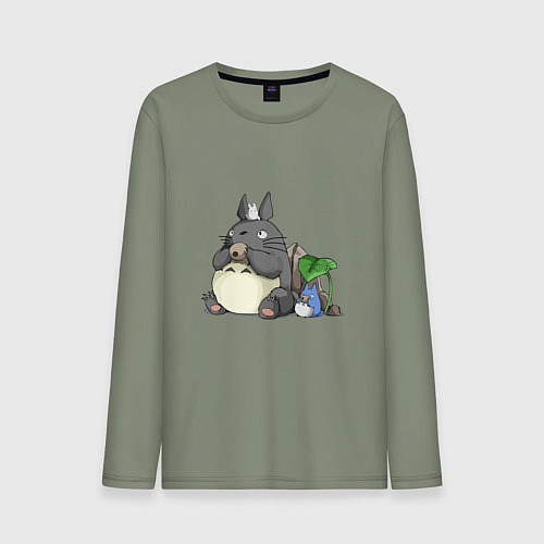 Мужской лонгслив Тоторо / Авокадо – фото 1