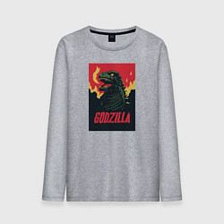 Мужской лонгслив Godzilla