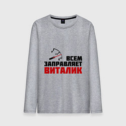 Мужской лонгслив Заправляет Виталик
